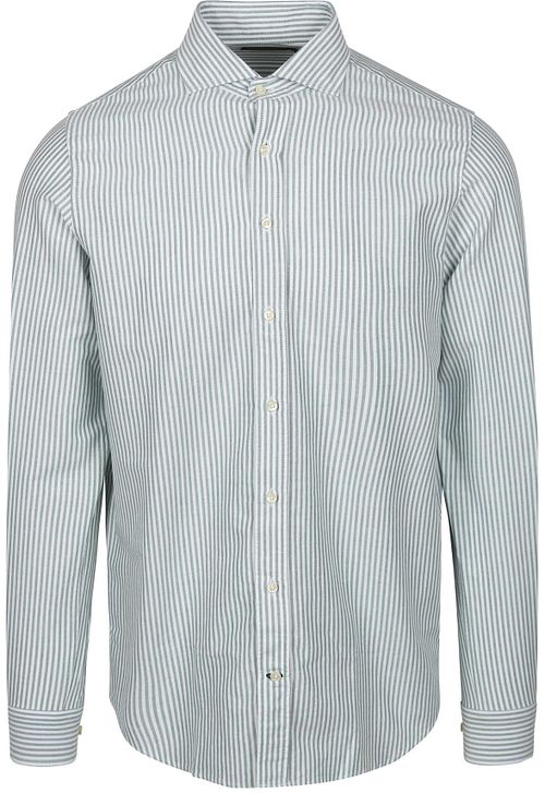 Steppin' Out Skjorte Oxford Stripe Lys Grønn Product