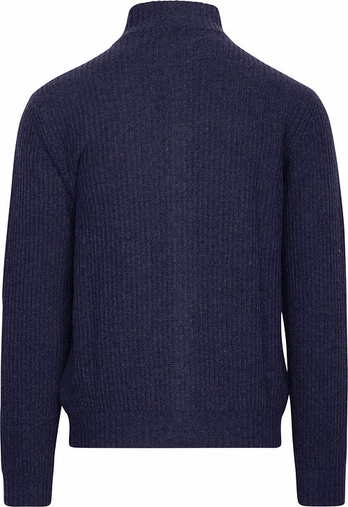 Suitable Cardigan Laine Mélangé Bleu Marine Product
