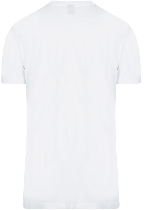 Suitable Obra T-Shirt Hoge Ronde Hals Wit 2-Pack Product / Achterkant