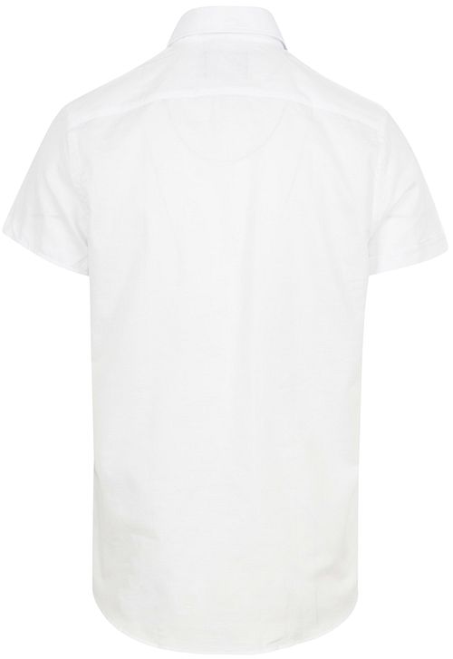 Suitable Kortärmad Linneskjorta Vit Product / Achterkant