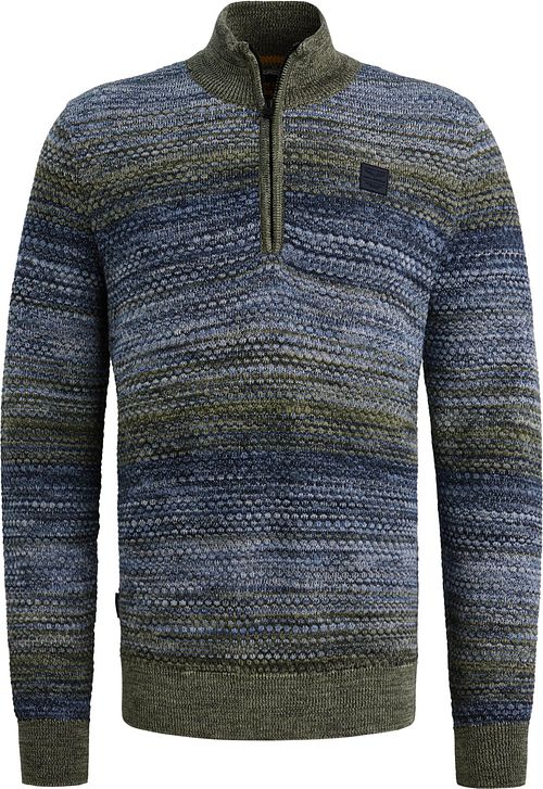 Sweter PME Legend z półzamkiem Colormix, niebieski Product