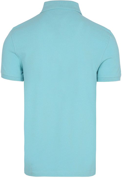 Tommy Hilfiger 1985 Polo Aqua Blau Product / Achterkant