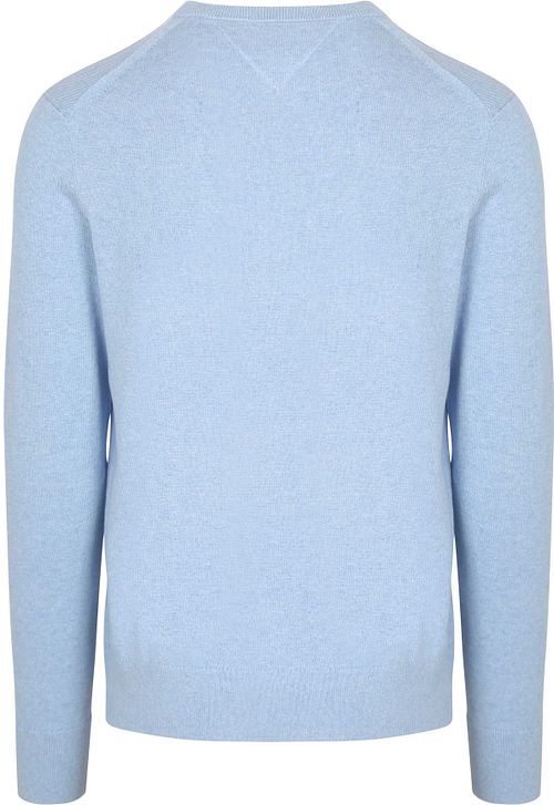Tommy Hilfiger Pullover Cotton Kaschmir Hellblau Product / Achterkant