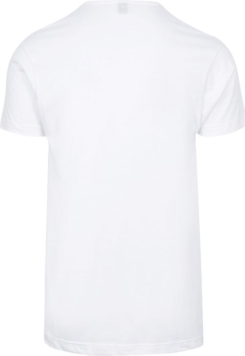 Alan Red Vermont T-Shirt de cuello pico blanco (2Pack) Product / Achterkant