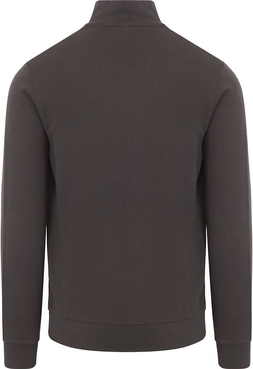 Jersey Lyle & Scott con media cremallera Tonal antracita Product / Achterkant