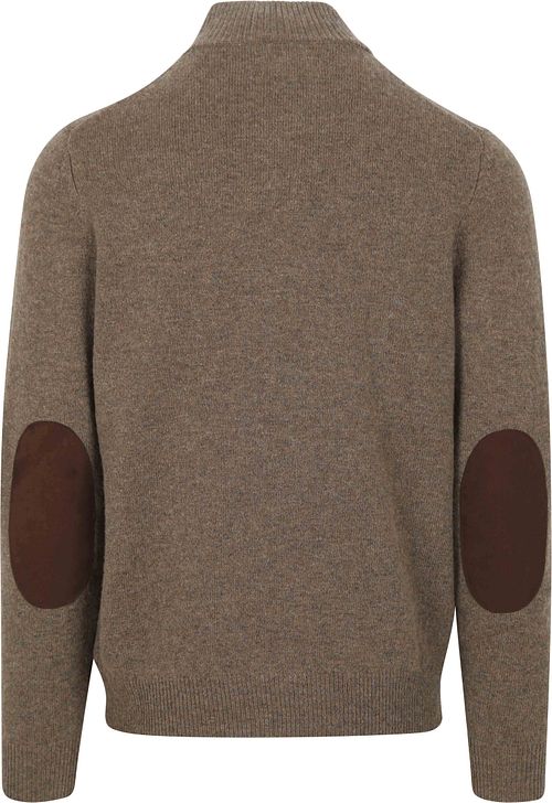 Barbour Mocker sweter z wełny w kolorze taupe Product / Achterkant
