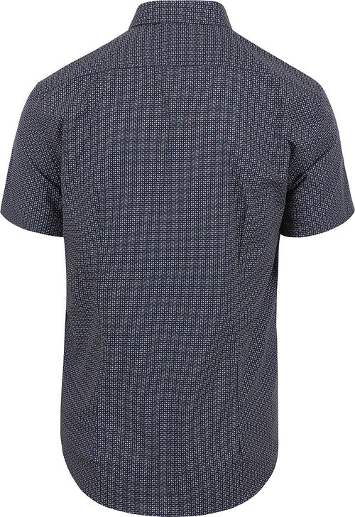 Camisa de manga corta Suitable con estampado en azul marino Product / Achterkant