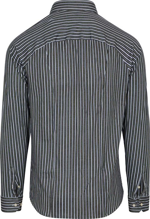 Desoto Hemd Multi Stripe Grün Product / Achterkant