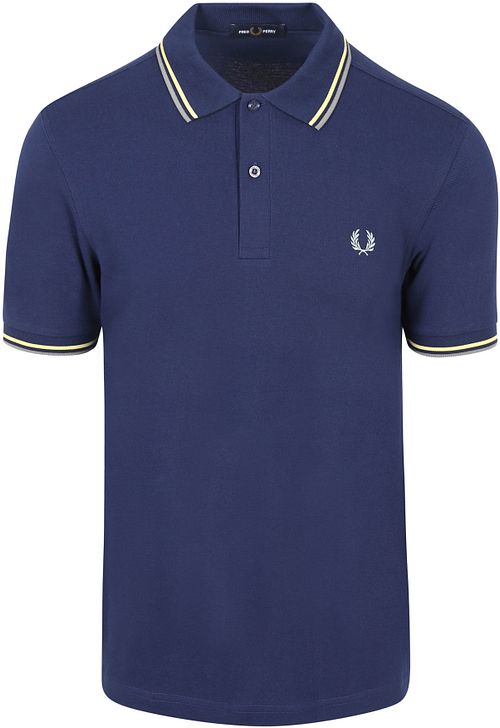Fred Perry Polo Twin Tipped M3600 Mörkblå 48A Product