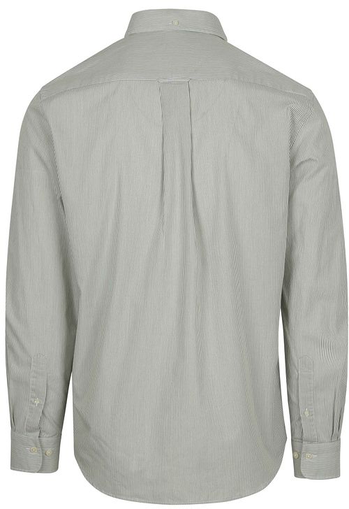 Gant Poplin Banker Hemd Stripe Grun Product / Achterkant