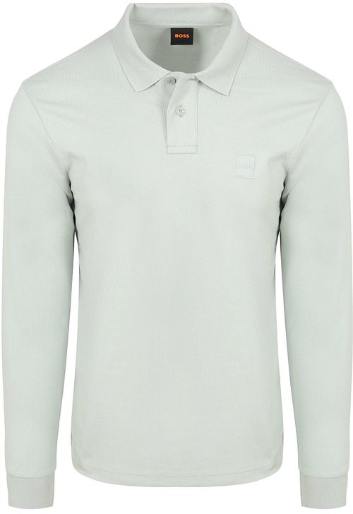 Koszulka polo BOSS Passerby z długim rękawem w kolorze turkusowym Product