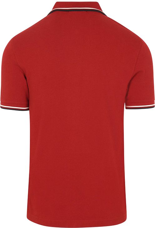 Koszulka polo Fred Perry Twin Tipped M3600 w kolorze czerwonym 74A Product / Achterkant