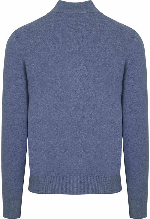Maglione half zip NZA Christopher Melange Soft Blue Product / Achterkant