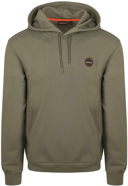Napapijri Badge Hoodie Olivengrønn Product
