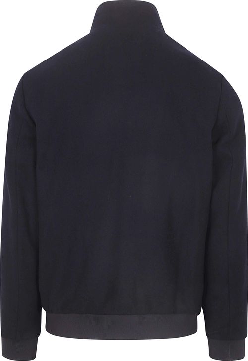 Steppin' Out Herrit Veste Mix Laine Marine Product / Achterkant