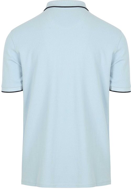 Suitable Respect Polo Shirt Tip Ferry Light Blue Product / Achterkant