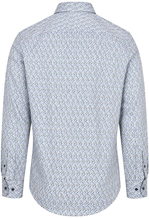 CASAMODA Hemd mit Print Blau und Grün Product / Achterkant