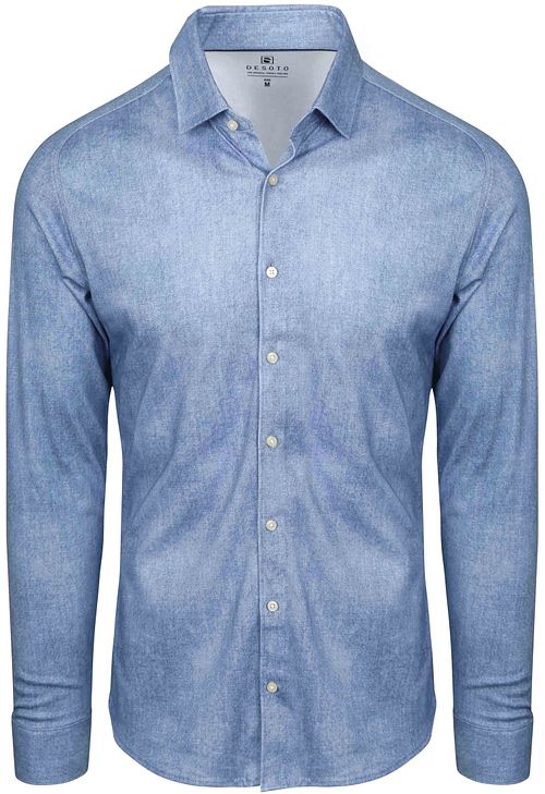 Desoto Shirt Blue Bleached Denim