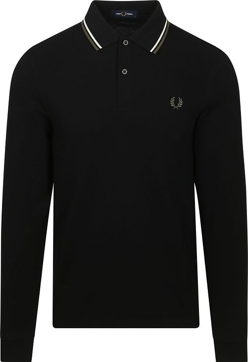 Fred Perry Longsleeve Polo Zwart W54 Product