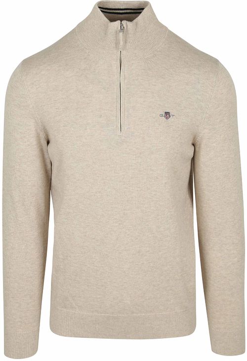 Gant Half Zip Pull Laine Beige Clair Product