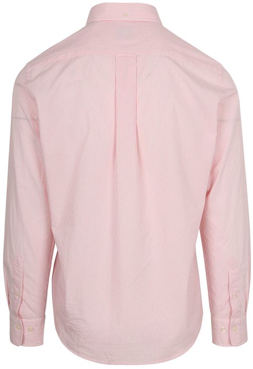 Gant Poplin Banker Skjorte Stribet Pink Product / Achterkant