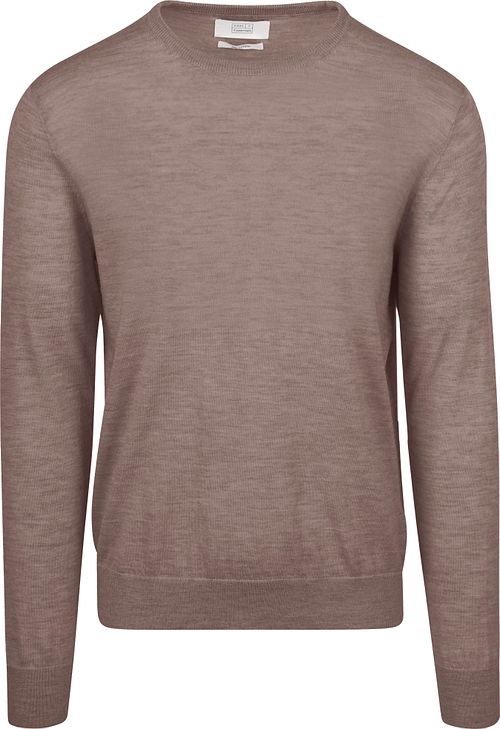 KING Essentials The John Pullover in lana merino marrone Product