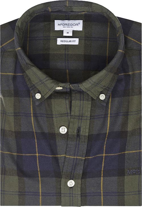 McGregor Hemd Ruit Groen Blauw Product