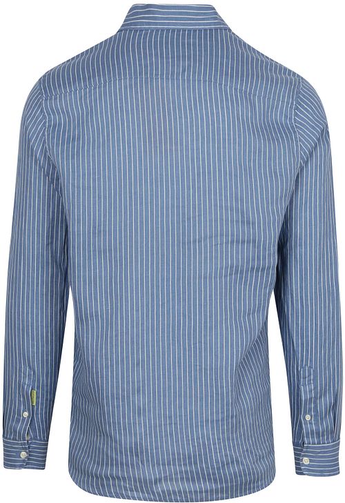 Scotch and Soda Leinenhemd Streifen Blau Product / Achterkant