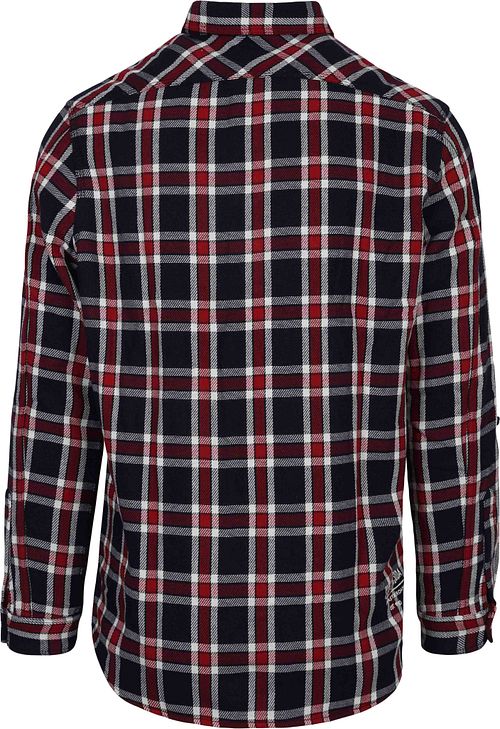 Scotch and Soda Overhemd Ruit Navy Product / Achterkant