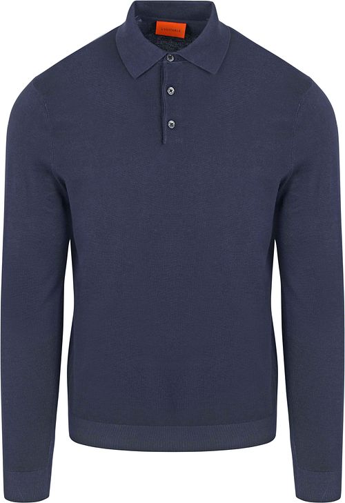 Suitable Compact Cotton Polo Shirt Navy Product