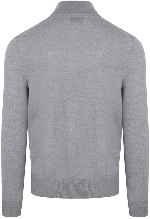 Suitable Merino Half Zip Sweater Gris Product / Achterkant