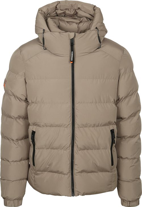 Superdry Pufferjacke Hooded Greige Product