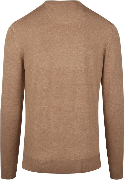 Sweter Scotch and Soda w kolorze Camel Melange Product / Achterkant