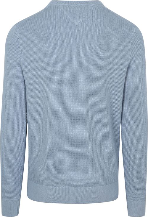Tommy Hilfiger Struktur Pullover In Indigo Product / Achterkant