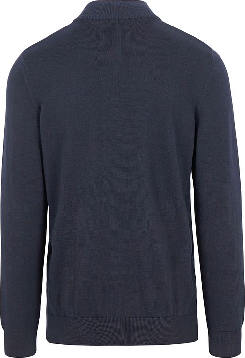 Barbour Half Zip Trui Navy Product / Achterkant