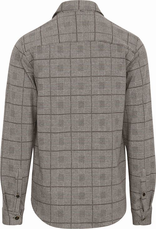 Blue Industry Overshirt Print Bruin Product / Achterkant