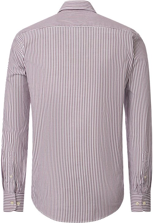 Casa Moda Overhemd Strepen Burgundy Product / Achterkant