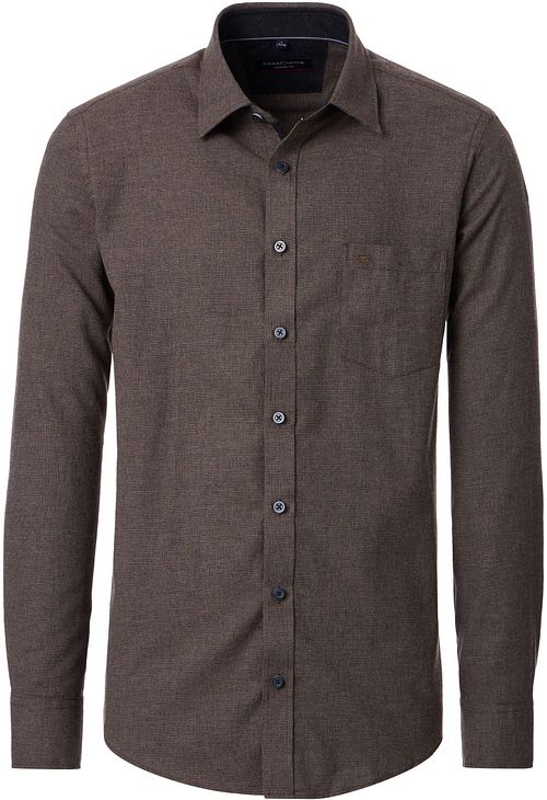 CASAMODA Casual Shirt Structure Brown Product