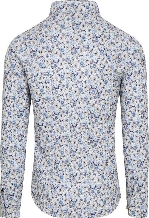 Desoto Overhemd Smooth Violets Blauw Product / Achterkant