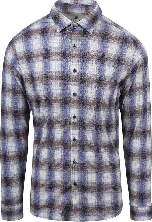 Desoto Skjorte Kent Ruter Blå Product