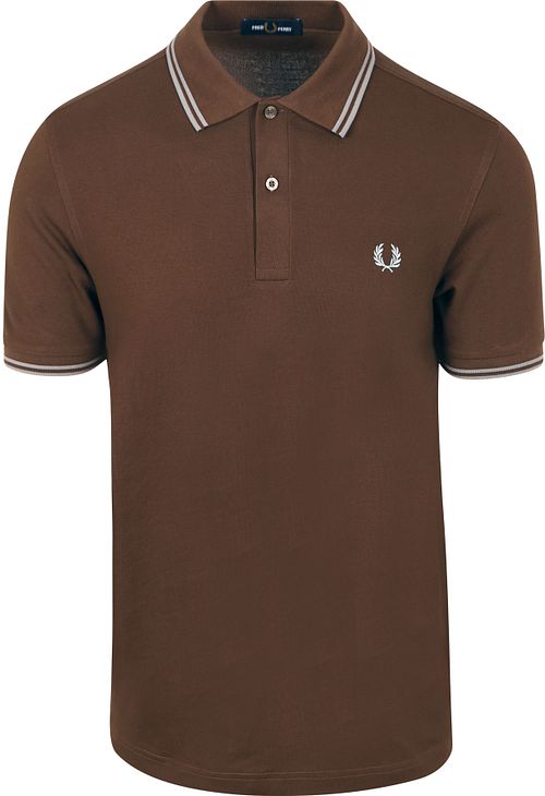 Fred Perry Polo Twin Tipped M3600 Braun 49A Product