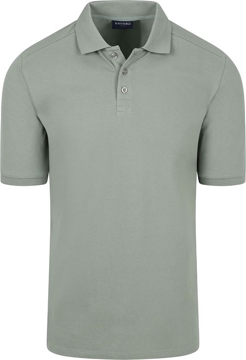 Koszulka polo Suitable Respect Tiger w kolorze zielonym Product