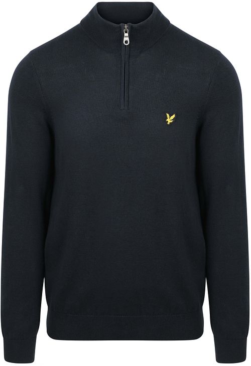 Lyle & Scott Half Zip Pull Merino Navy