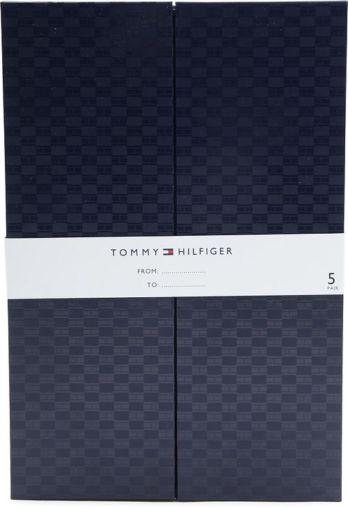 Tommy Hilfiger Gaveæske Med 5-Pakning i Marineblå Verpakking