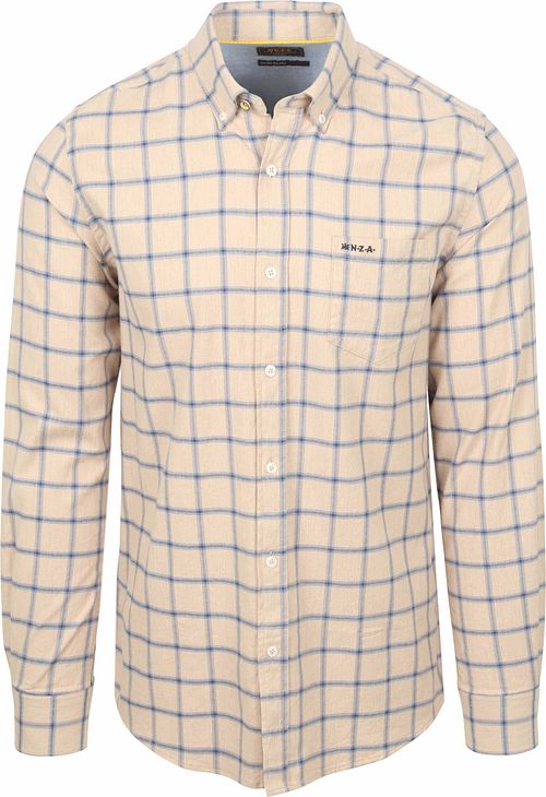 NZA Chemise Armando Flanel Beige À Carreaux Product