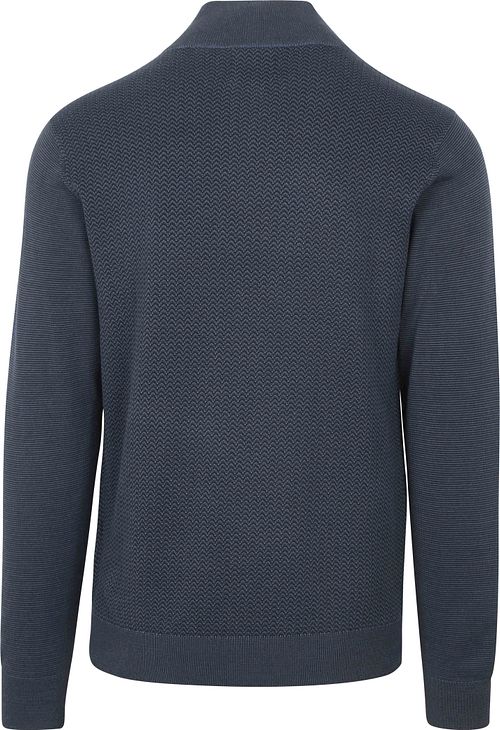Petrol sweter Half Zip Augusta w kolorze granatowym Product / Achterkant