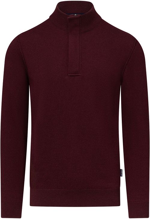 State Of Art Half Zip Trøje Wool Blend Burgundy Product