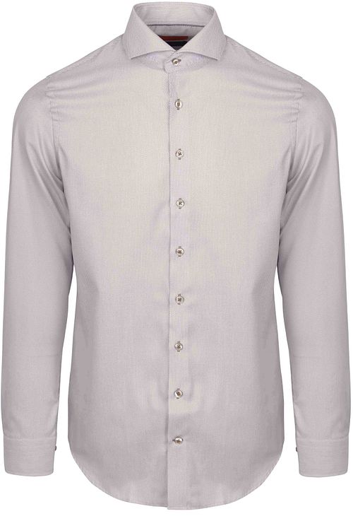 Suitable Overhemd Jacquard Luxe Beige Product