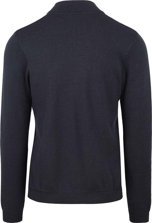 Blue Industry Cardigan Navy Poche de Poitrine Product / Achterkant