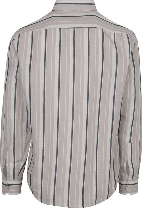 BOSS Relegant Shirt Linen Blend Stripes Product / Achterkant